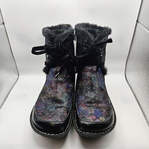 Alegria Womens Twisp Dame Mosaic Boots TWI-671 Winter Snow Whimsical Size US 7.5